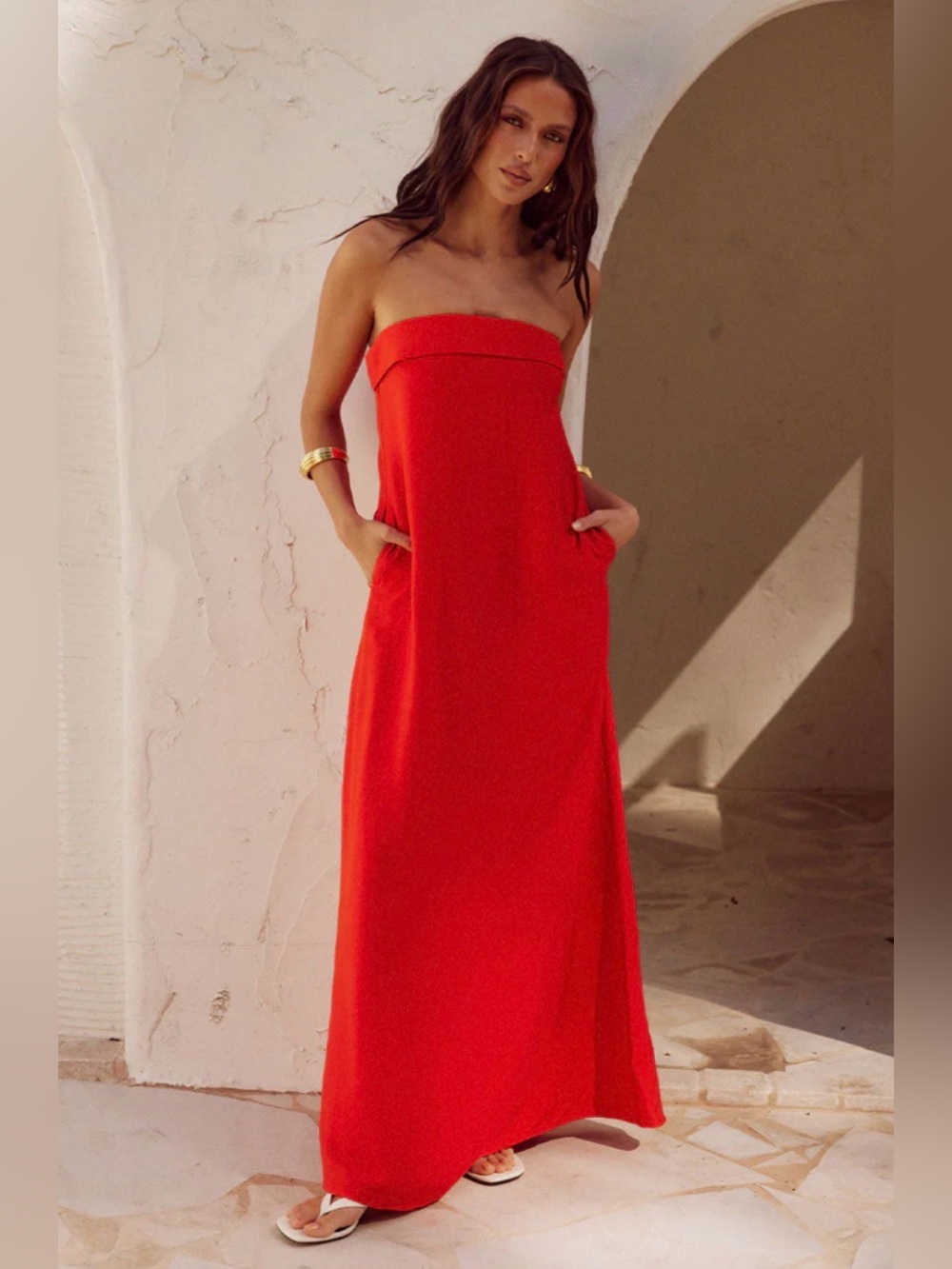 NWT Seven Wonders Saphira Maxi Dress Red Medium
